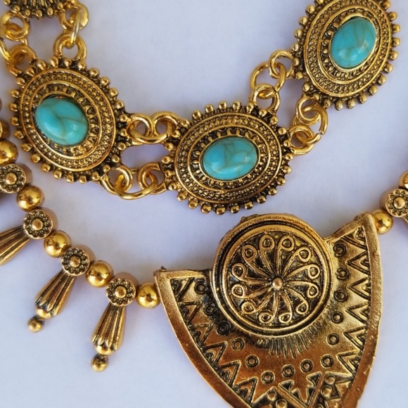 ❤Boho vintage Stone choker Neckalces❤ - Picture 5 of 8